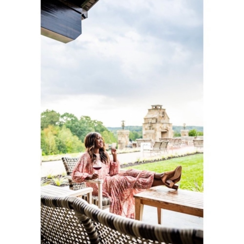 ANTHROPOLOGIE O.P.T Floral Peasant Maxi Dress NWT - Picture 2 of 12